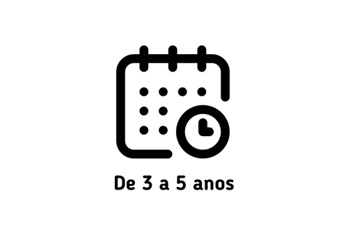 De 3 a 5 anos