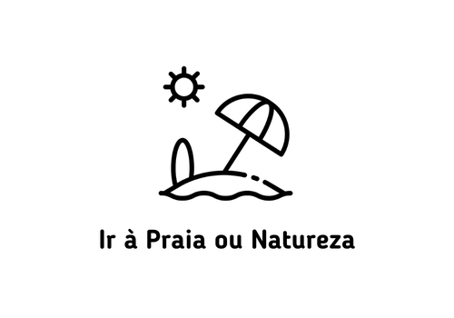Ir à praia ou natureza